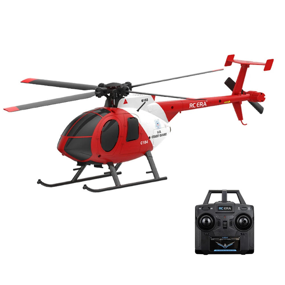 RC ERA C184 2.4G 4CH 6-Aixs Gyroscope Optical Flow Localization Altitude Hold Flybarless RC Helicopter RTF