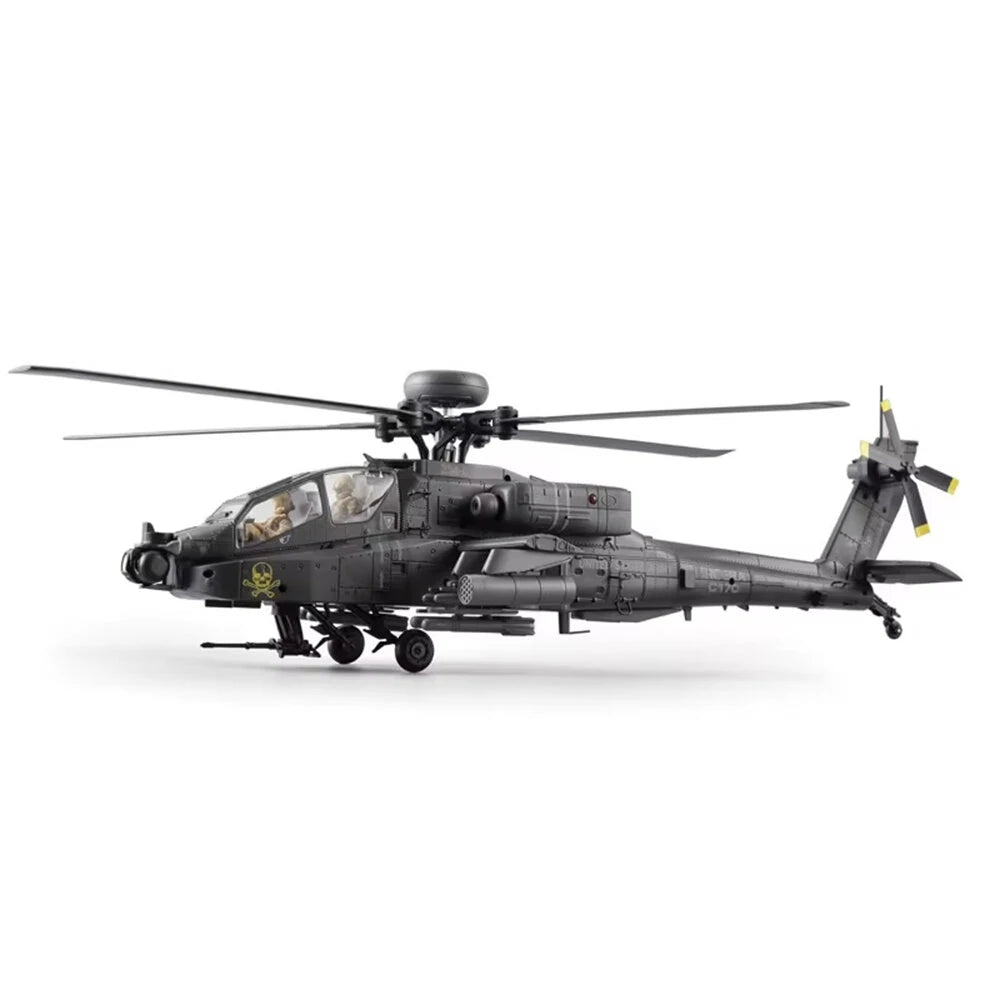 RC ERA C170 AH-64D Apache 2.4G 6CH 6G 1:48 Scale Altitude Hold Optical Flow Positioning TOF Altitude Hold Flybarless RC Helicopter RTF