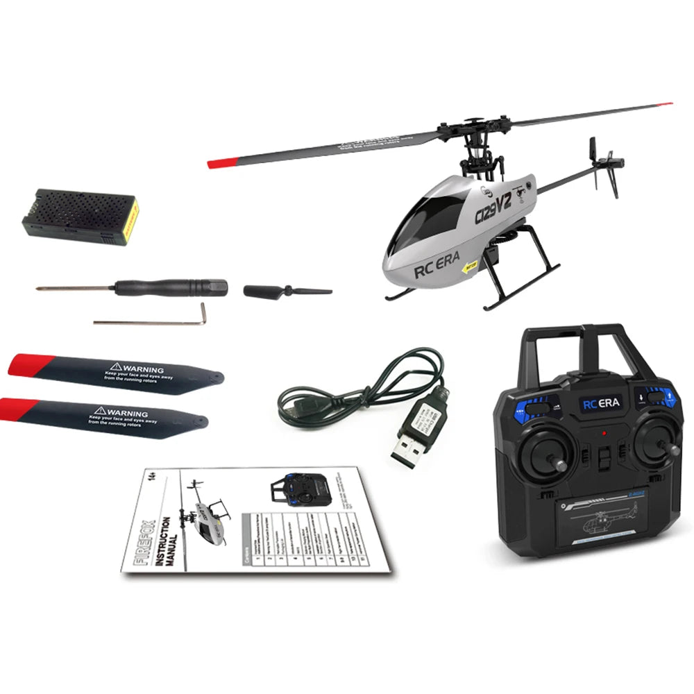 RC ERA C129V2 RTF RC Helicopter 2.4GHz 6-axis Gyroscope One Click 3D Flip Remote Control Aircraft Hobby Toys image 0