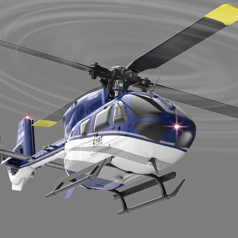RC ERA C187 EC135 Scaled 4CH RC Helicopter Gyroscope Stabilization Altitude Hold 2.4G Remote Control Aircraft Model image 4