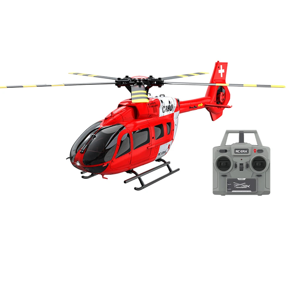 RC ERA C190 1:30 H145 Scale 2.4G 6CH  6-Axis Gyro Optical Flow Localization Altitude Hold Flybarless RC Helicopter RTF