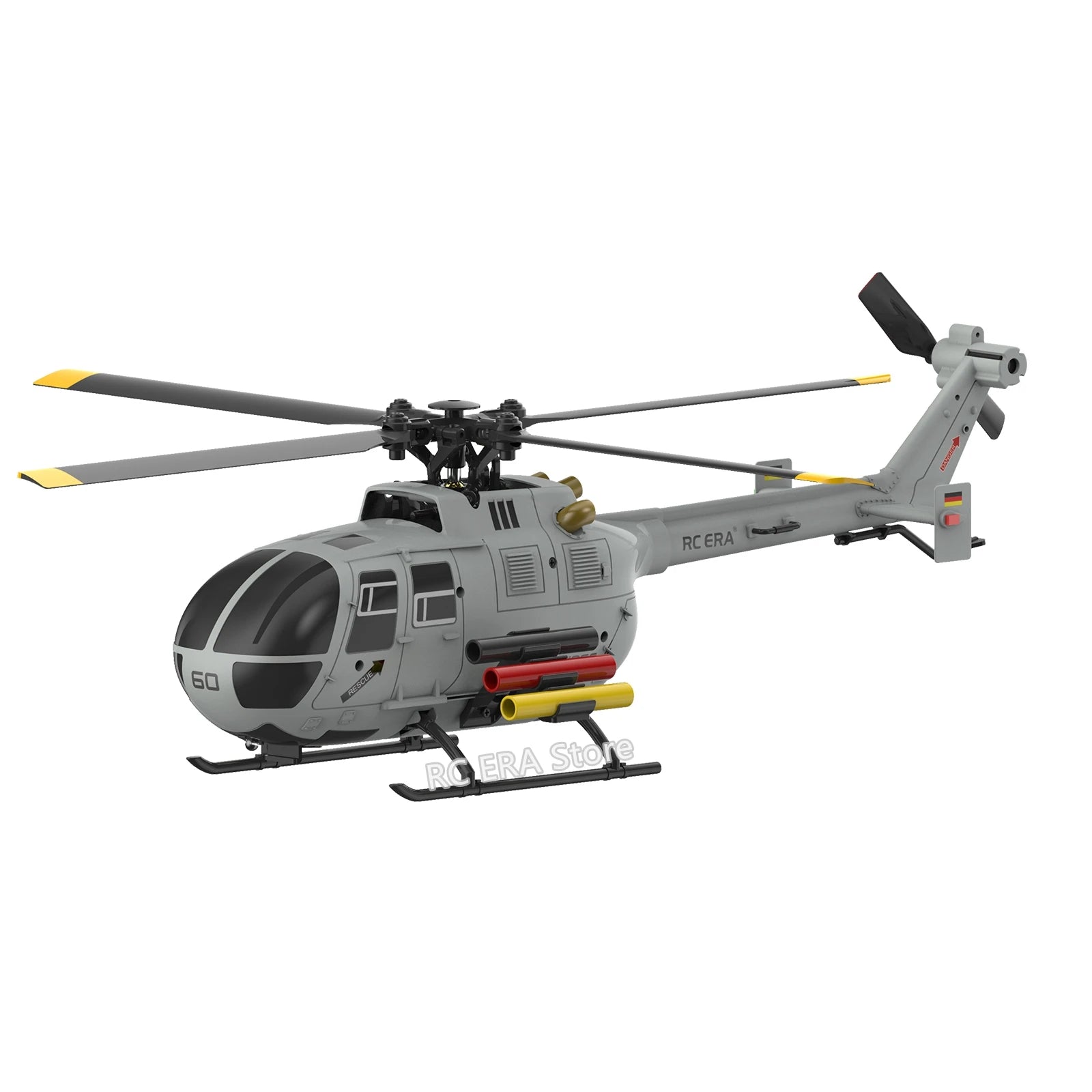 RC ERA C186S Brushless BO105 RC Helicopter 2.4G 6-Aixs Gyroscope 4CH Altitude Hold Optical Flow Remote Control Toys for Adult image 1