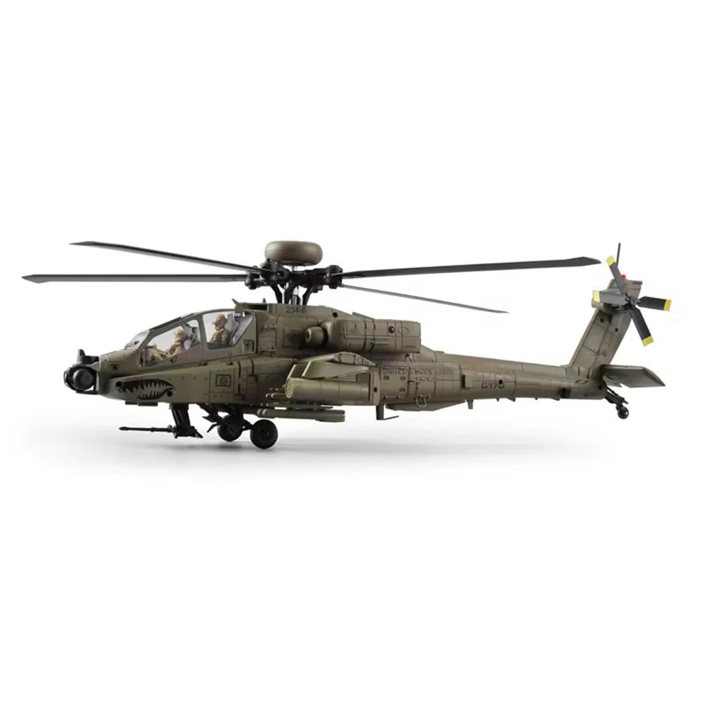RC ERA C170 AH-64D Apache 2.4G 6CH 6G 1:48 Scale Altitude Hold Optical Flow Positioning TOF Altitude Hold Flybarless RC Helicopter RTF