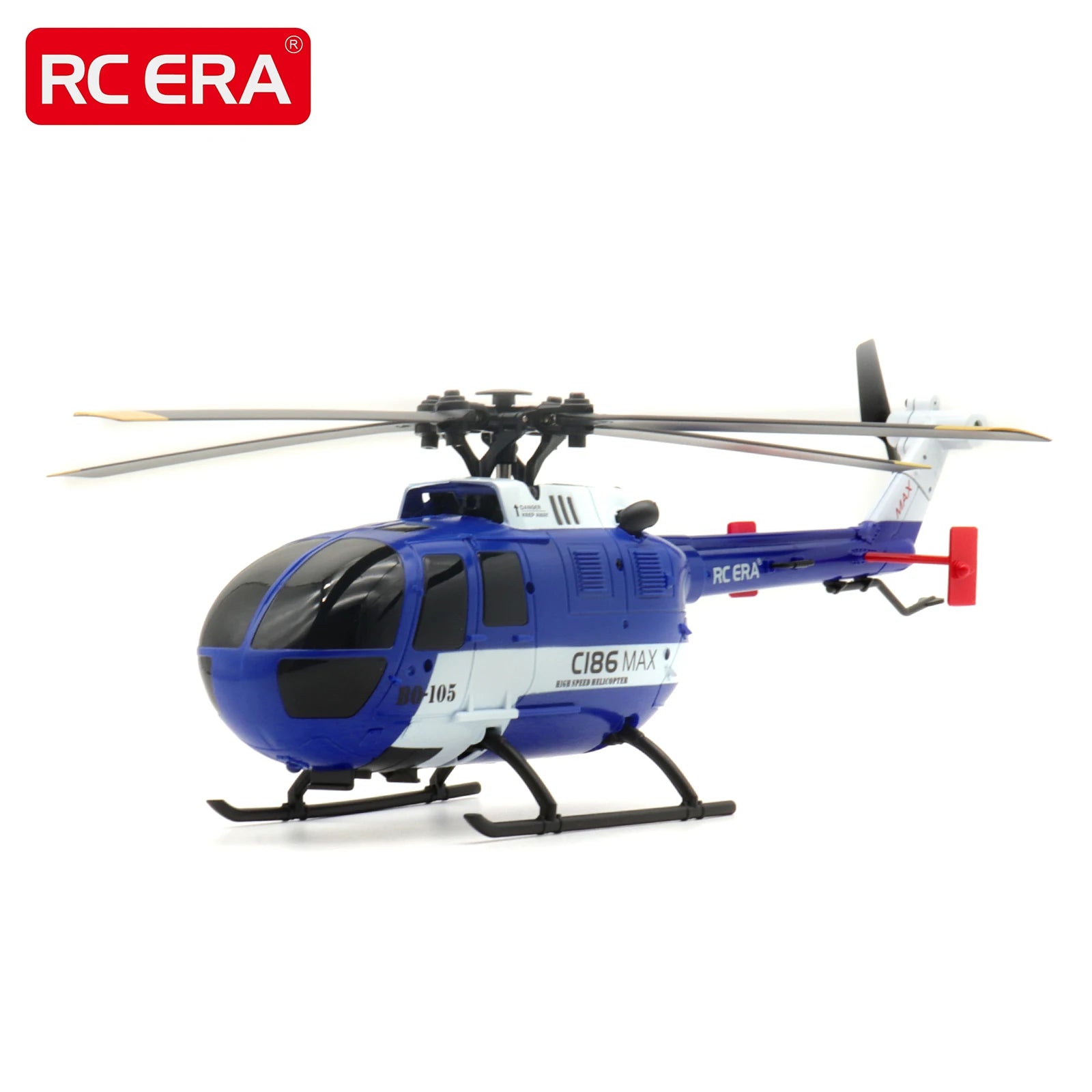 RC ERA C186 MAX BO105 Optical Flow Positioning 4CH RC Helicopter for Adults Remote Control Aircraft with Gyro Stabilized image 1