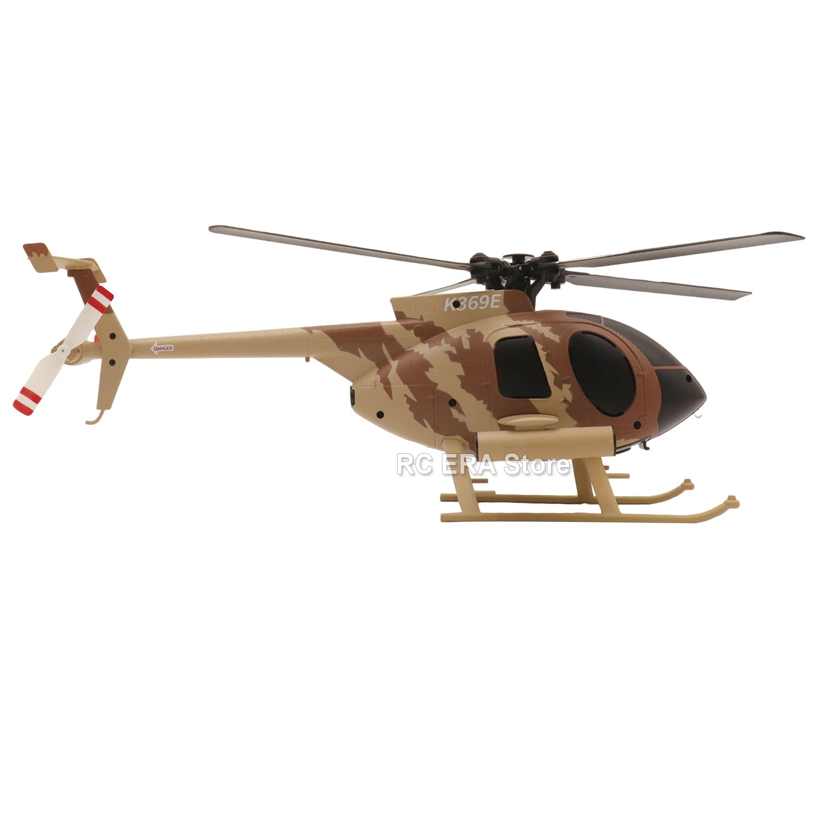 RC ERA C184 MD500 Scale 4CH Flybarless Optical Flow Gyro Stabilized RC Helicopter Remote Control Toys - Sand Yellow Livery image 4