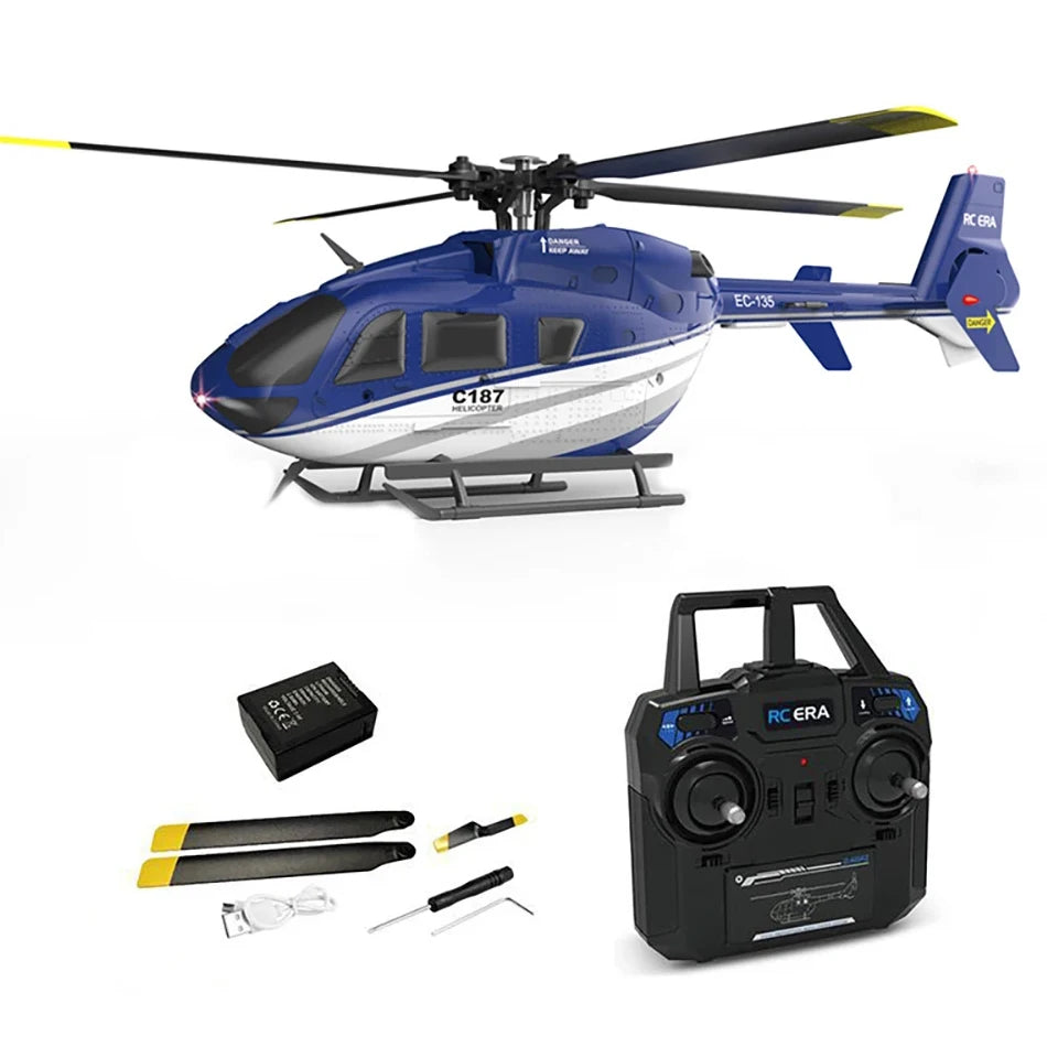 RC ERA C187 EC135 Scaled 4CH RC Helicopter Gyroscope Stabilization Altitude Hold 2.4G Remote Control Aircraft Model image 0