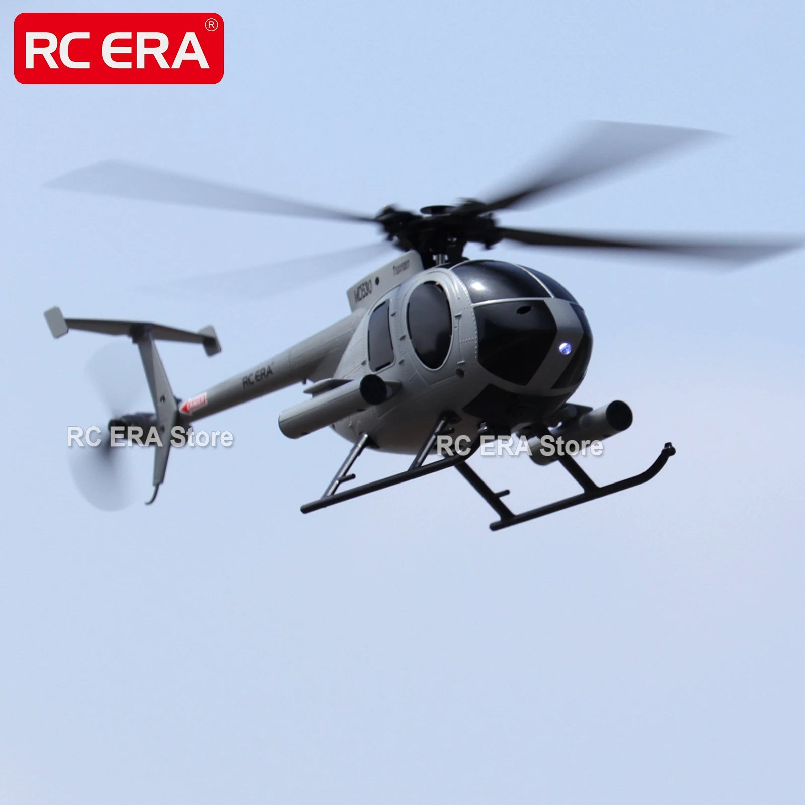 RC ERA C184 MD500 Gyro Optical Flow Auto-Stabilized Micro Size RC Helicopter for Adults Beginners Remote Control Model Toys image 1
