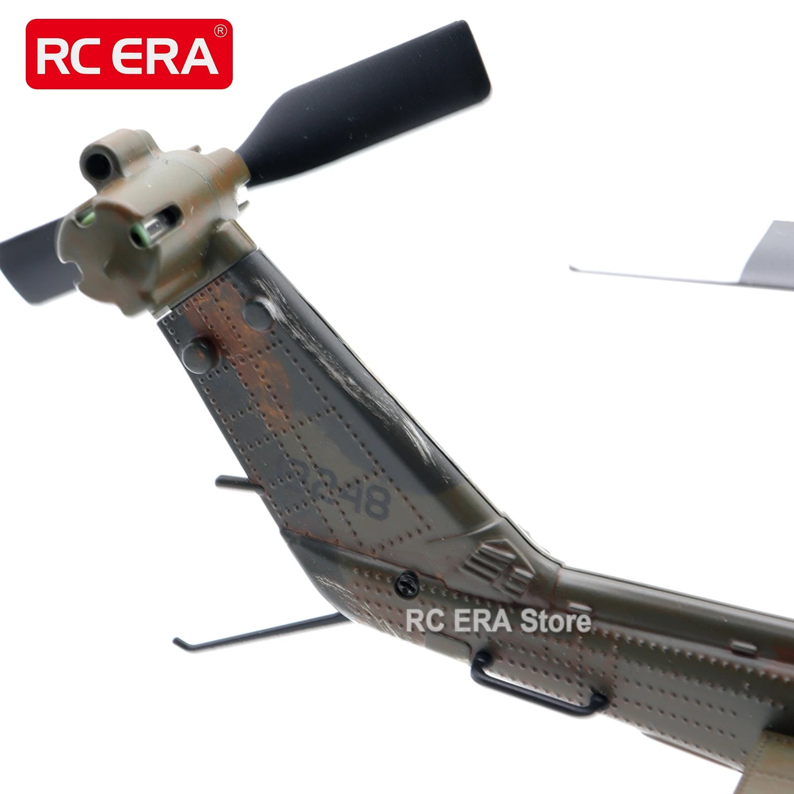 RC ERA Camouflage Weathered C032 UH1 Huey RC Helicopter 2.4G Gyro Optical Flow TOF Stabilized Remote Control Toys For Adult image 4