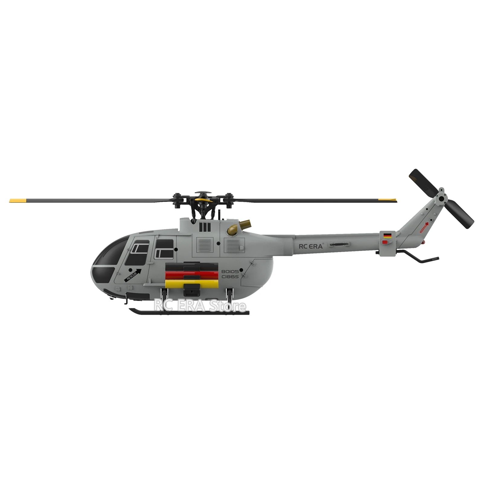 RC ERA C186S Brushless BO105 RC Helicopter 2.4G 6-Aixs Gyroscope 4CH Altitude Hold Optical Flow Remote Control Toys for Adult image 2