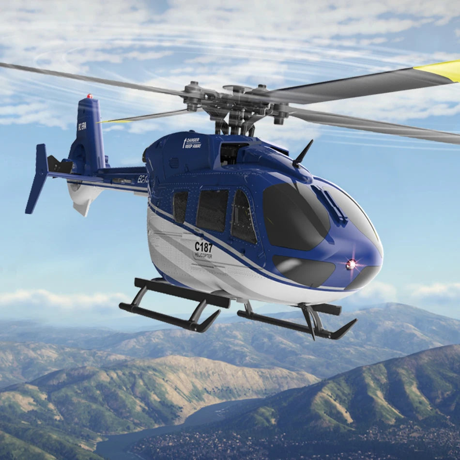 RC ERA C187 EC135 Scaled 4CH RC Helicopter Gyroscope Stabilization Altitude Hold 2.4G Remote Control Aircraft Model image 1