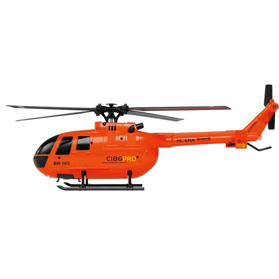 C186 Pro B105 2.4G RTF RC Helicopter 4 Ppropellers 6 Axis Electronic Gyroscope for Stabilization Remote Control Hobbies Toys image 3