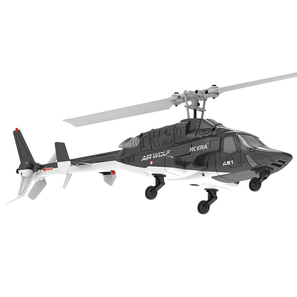 RC ERA A61 Airwolf 2.4G 4CH 6-Axis Gyro 1:53 Scale Optical Flow Localization Altitude Hold Flybarless RC Helicopter RTF