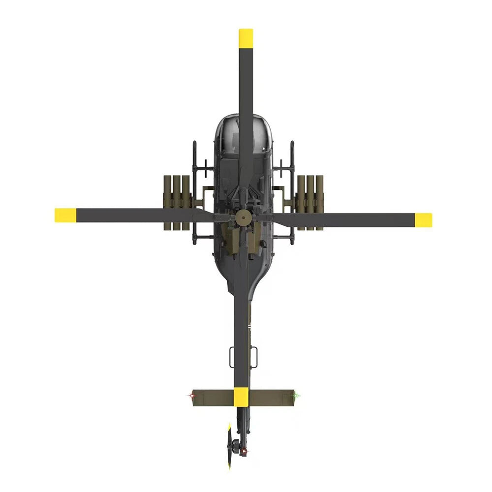 RC ERA C180 BO-105 2.4G 6CH 6G 1:25 Scale Altitude Hold Optical Flow Positioning TOF Altitude Hold Dual Brushless Motor Flybarless RC Helicopter RTF