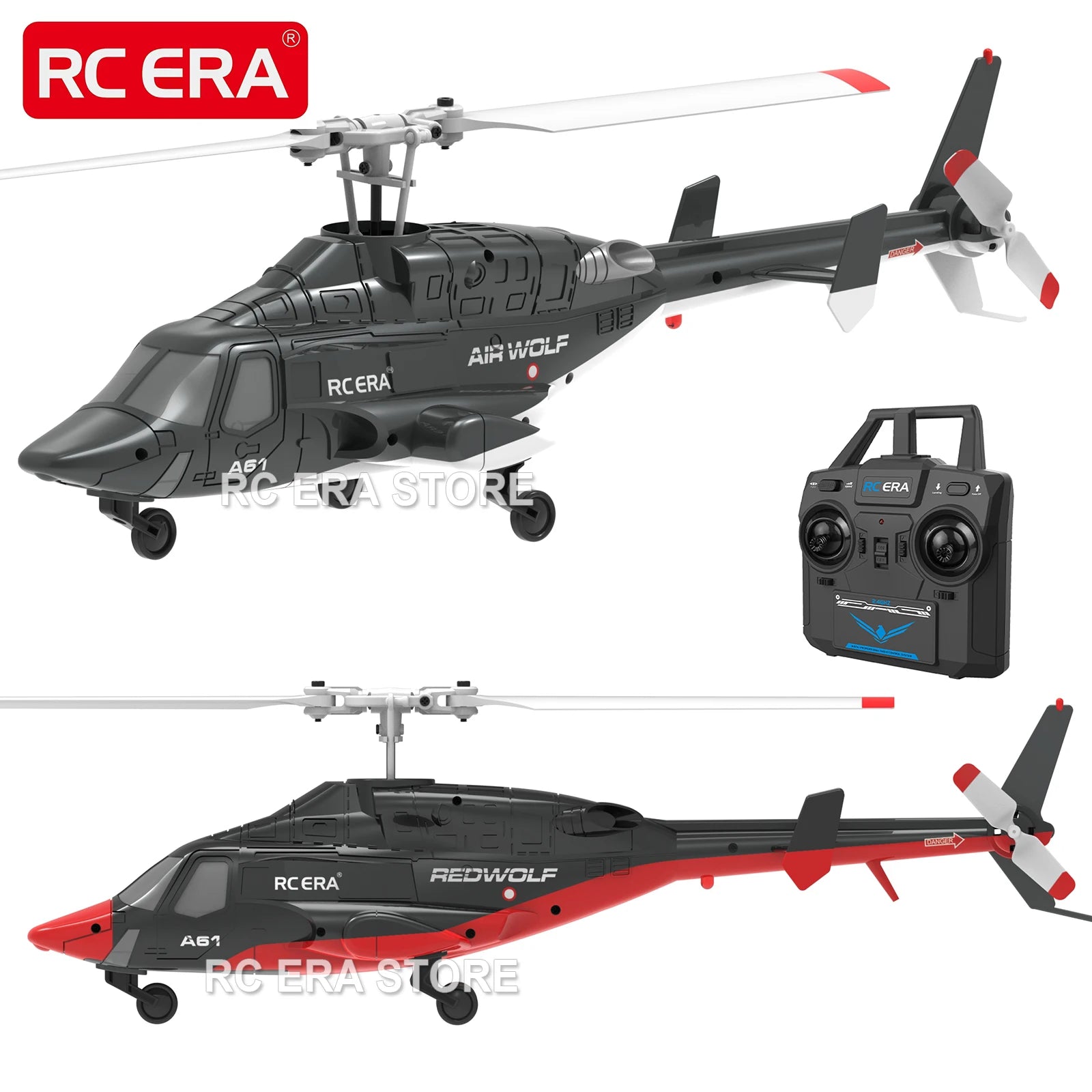 RC ERA A61 Mini Airwolf 4CH RC Helicopter 2.4G 6-Aixs Gyro Stabilized Altitude Hold Remote Control Helicopter Toys For Kid Adult image 0