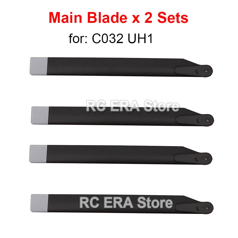 2 Sets RC ERA Main Rotor Blades for C032 UH1 Huey C138 Pro Bell206 C184 MD500 C186 C187 C189 C190 RC Helicopter Original Parts - Kit 06 image