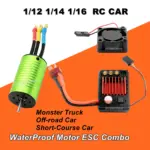4000KV 2847 Brushless Motor with 45A ESC for SCY16101 Pro 16102 Pro JJRC Q130 144001 144010 12428 RC Car Models Upgrade Parts