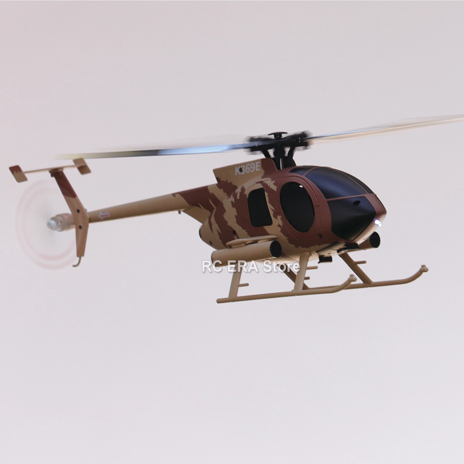 RC ERA C184 MD500 Scale 4CH Flybarless Optical Flow Gyro Stabilized RC Helicopter Remote Control Toys - Sand Yellow Livery - Image 2